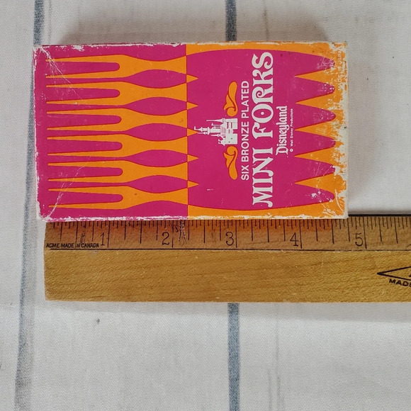 Vintage 60s Disneyland Mini Forks Bronze Plated Collectable - Picture 13 of 14